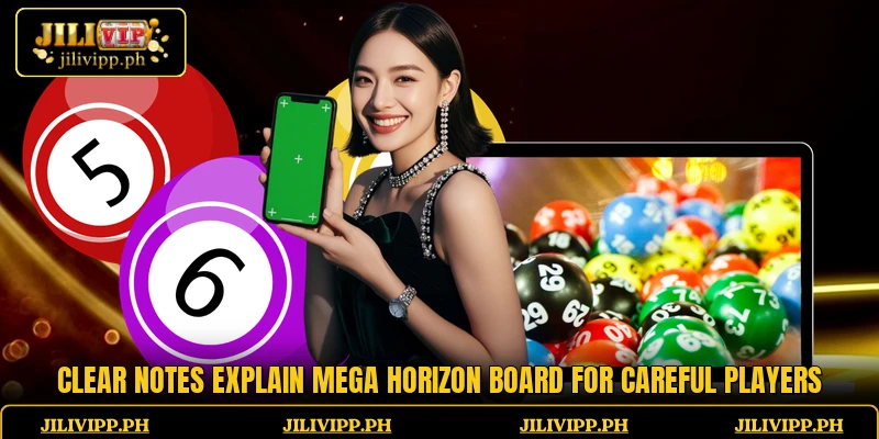 Clear notes explain Mega Horizon Board for careful players