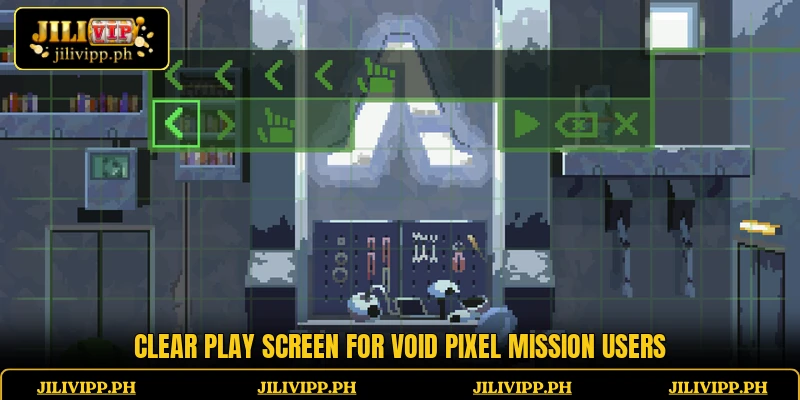 Clear play screen for Void Pixel Mission users