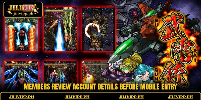 Members review account details before mobile entry