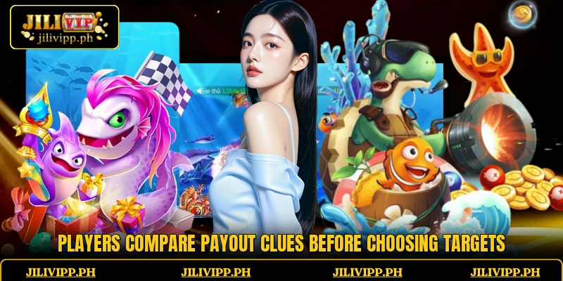 Players compare payout clues before choosing targets