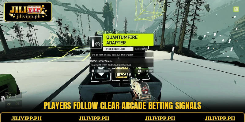 Players follow clear arcade betting signals