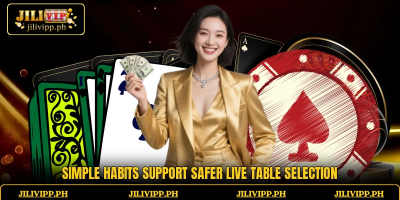 Simple habits support safer live table selection